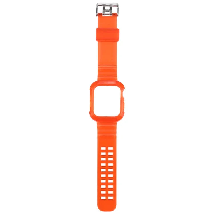 透明錶帶，適用於Apple Watch Series 8&7 45mm / SE 2&6&SE&5&4 44mm / 3&2&1 42mm（透明棕色），7 41mm / 6&SE&5&4 40mm / 3&2&1 38mm，7 45mm / 6&SE&5&4 44mm / 3&2&1 42mm