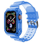 透明錶帶，適用於Apple Watch Series 8&7 45mm / SE 2&6&SE&5&4 44mm / 3&2&1 42mm（透明棕色），7 41mm / 6&SE&5&4 40mm / 3&2&1 38mm，7 45mm / 6&SE&5&4 44mm / 3&2&1 42mm