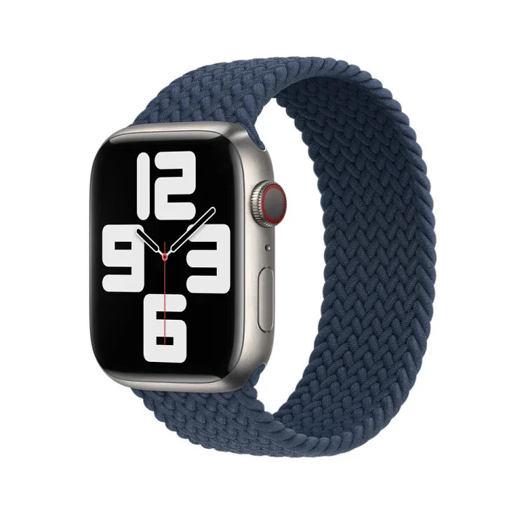 尼龍編織錶帶，適用於Apple Watch Series 7 45mm / 6&SE&5&4 44mm / 3&2&1 42mm，135mm，150mm，165mm