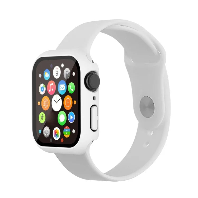 防水 PC+鋼化膜錶殼，適用於 Apple Watch Series 9 / 8 / 7 41mm，適用於 Apple Watch Series 9 / 8 / 7 45mm