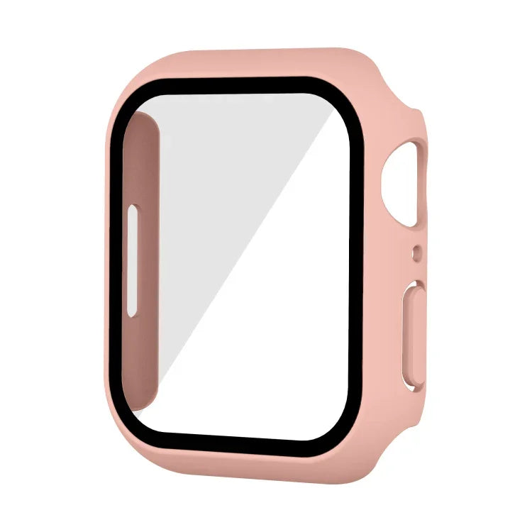 防水 PC+鋼化膜錶殼，適用於 Apple Watch Series 9 / 8 / 7 41mm，適用於 Apple Watch Series 9 / 8 / 7 45mm
