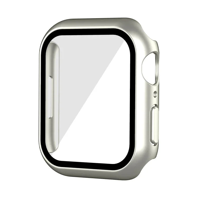 防水 PC+鋼化膜錶殼，適用於 Apple Watch Series 9 / 8 / 7 41mm，適用於 Apple Watch Series 9 / 8 / 7 45mm