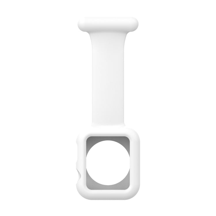 矽膠護士胸針錶帶保護殼，適用於 Apple Watch 系列，7 41mm / 6&SE&5&4 40mm / 3&2&1 38mm，7 45mm / 6&SE&5&4 44mm / 3&2&1 42mm