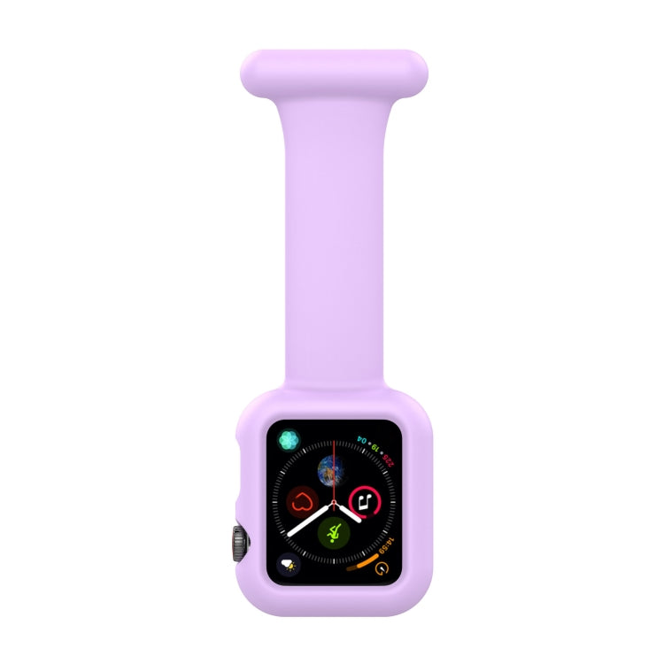 矽膠護士胸針錶帶保護殼，適用於 Apple Watch 系列，7 41mm / 6&SE&5&4 40mm / 3&2&1 38mm，7 45mm / 6&SE&5&4 44mm / 3&2&1 42mm