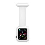 矽膠護士胸針錶帶保護殼，適用於 Apple Watch 系列，7 41mm / 6&SE&5&4 40mm / 3&2&1 38mm，7 45mm / 6&SE&5&4 44mm / 3&2&1 42mm