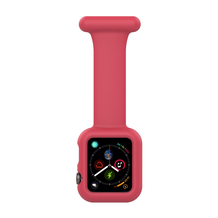 矽膠護士胸針錶帶保護殼，適用於 Apple Watch 系列，7 41mm / 6&SE&5&4 40mm / 3&2&1 38mm，7 45mm / 6&SE&5&4 44mm / 3&2&1 42mm