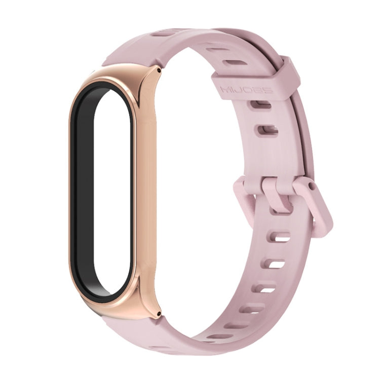 For Xiaomi Mi Band 6 / 5 Mijobs Flat Hole Silicone Watch Band, CS Case, GT Case, Plus Case, TF Case