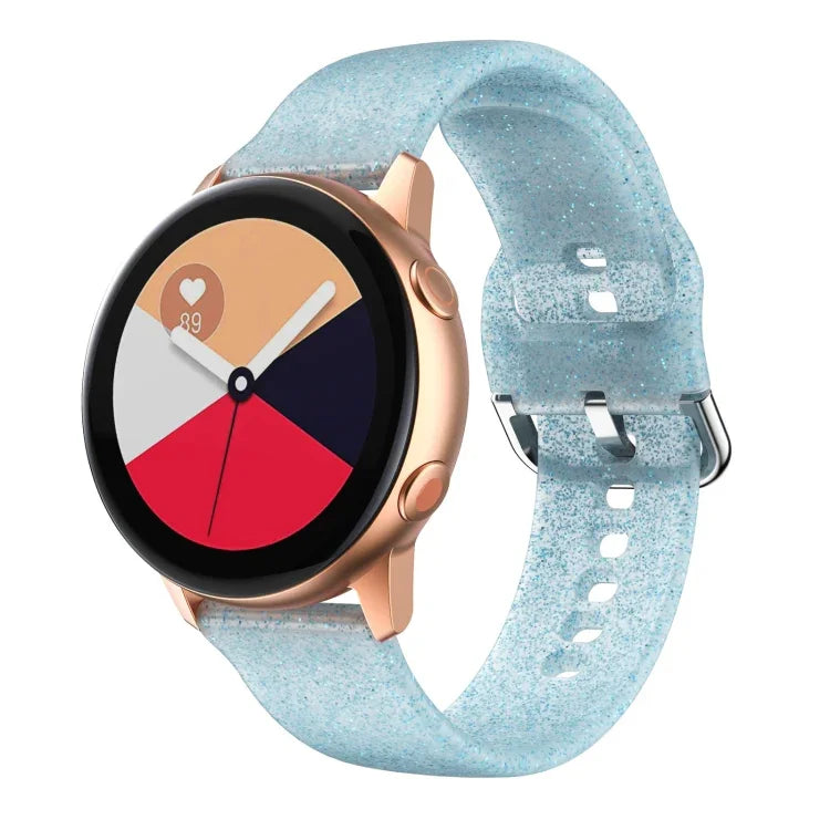 矽膠錶帶，適用於 Samsung Galaxy Watch4 40/44mm，Samsung Galaxy Watch4 Classic 42/46mm