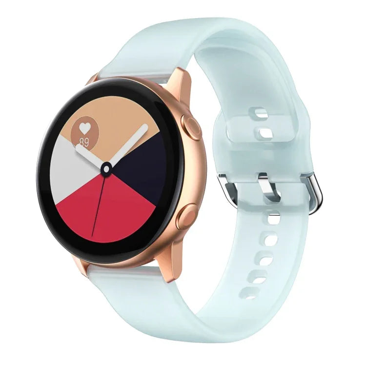 矽膠錶帶，適用於 Samsung Galaxy Watch4 40/44mm，Samsung Galaxy Watch4 Classic 42/46mm