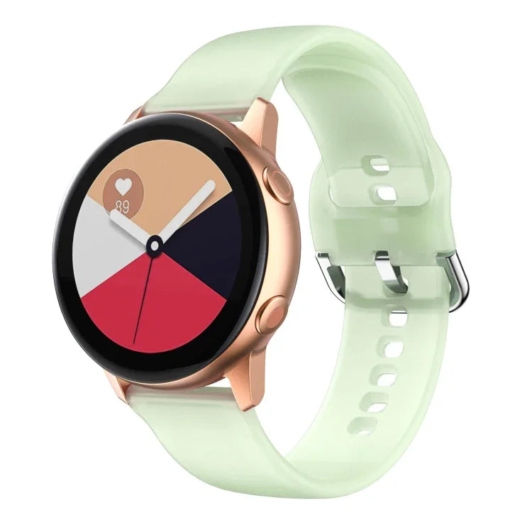 矽膠錶帶，適用於 Samsung Galaxy Watch4 40/44mm，Samsung Galaxy Watch4 Classic 42/46mm