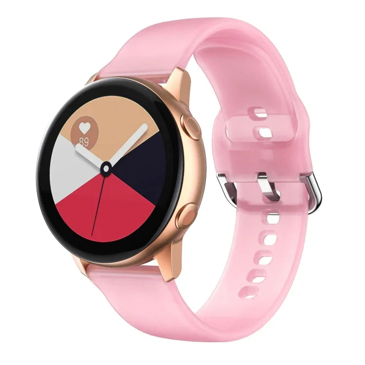 矽膠錶帶，適用於 Samsung Galaxy Watch4 40/44mm，Samsung Galaxy Watch4 Classic 42/46mm