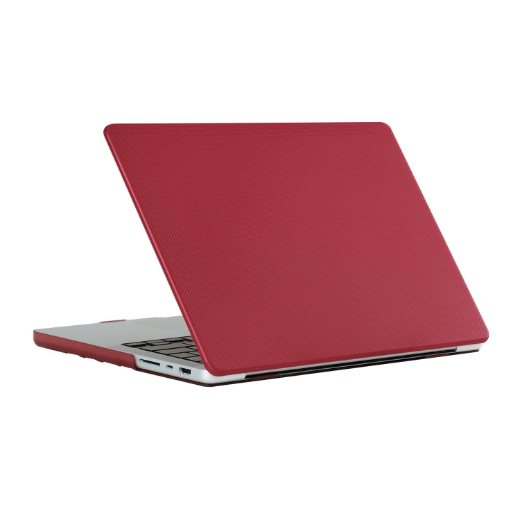 點狀紋理雙面植鞣皮筆記型電腦保護殼，適用於 MacBook Air 13.3 吋 A1932/A2179/A2337，適用於 MacBook Pro 13.3 吋 A1706/A1708，適用於 MacBook Pro 14.2 吋 A2442 2021，適用於 MacBook Pro 16.2 吋 A2485 2021