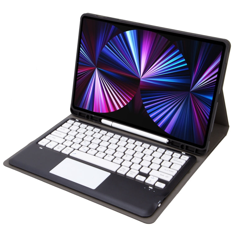 T12B-A 可拆式觸控板藍牙鍵盤皮套，適用於 iPad Air 13 2025 / 2024 / Pro 12.9 吋 2021/2020/2018