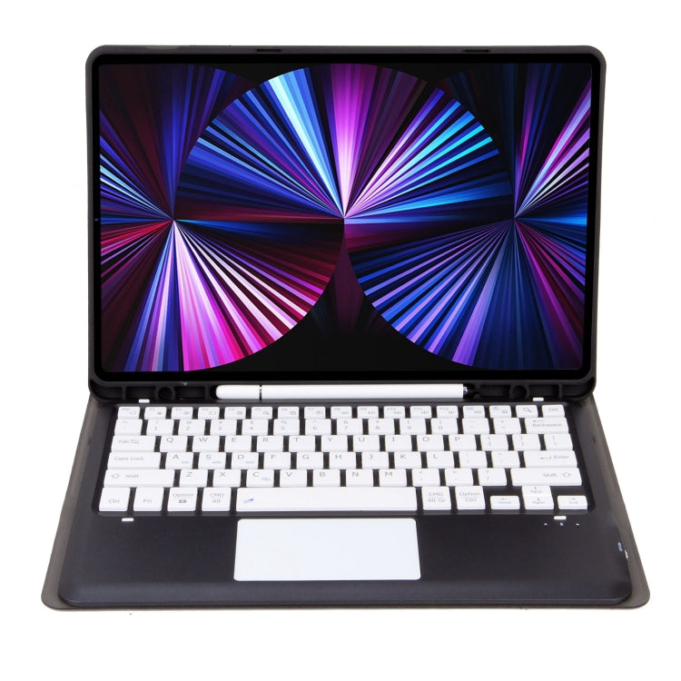 T12B-A 可拆式觸控板藍牙鍵盤皮套，適用於 iPad Air 13 2025 / 2024 / Pro 12.9 吋 2021/2020/2018