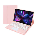T12B-A 可拆式觸控板藍牙鍵盤皮套，適用於 iPad Air 13 2025 / 2024 / Pro 12.9 吋 2021/2020/2018