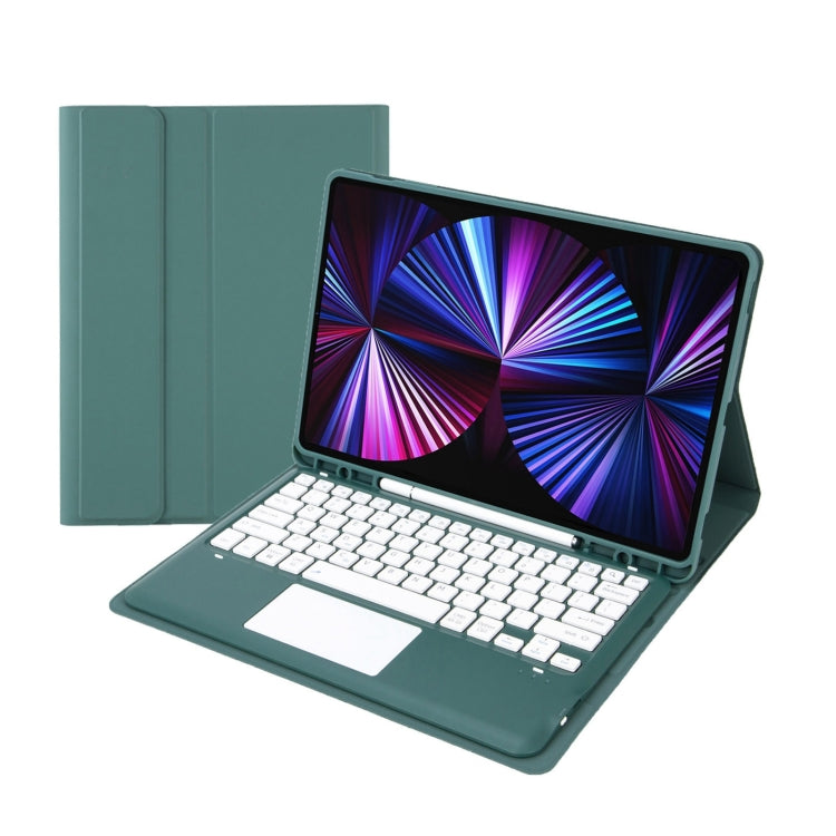 T12B-A 可拆式觸控板藍牙鍵盤皮套，適用於 iPad Air 13 2025 / 2024 / Pro 12.9 吋 2021/2020/2018