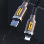 awei CL-125L Type-C / USB-C 轉 8 Pin 快充數據線，長度：1米