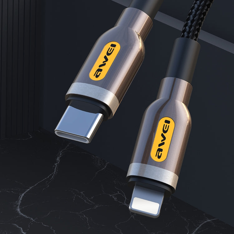 awei CL-125L Type-C / USB-C 轉 8 Pin 快充數據線，長度：1米