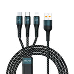 awei CL-972 Type-C / USB-C + 8 Pin + Micro USB 三合一快充數據線，長度：1.2米