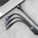 awei CL-972 Type-C / USB-C + 8 Pin + Micro USB 三合一快充數據線，長度：1.2米