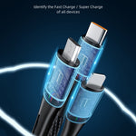 awei CL-972 Type-C / USB-C + 8 Pin + Micro USB 三合一快充數據線，長度：1.2米