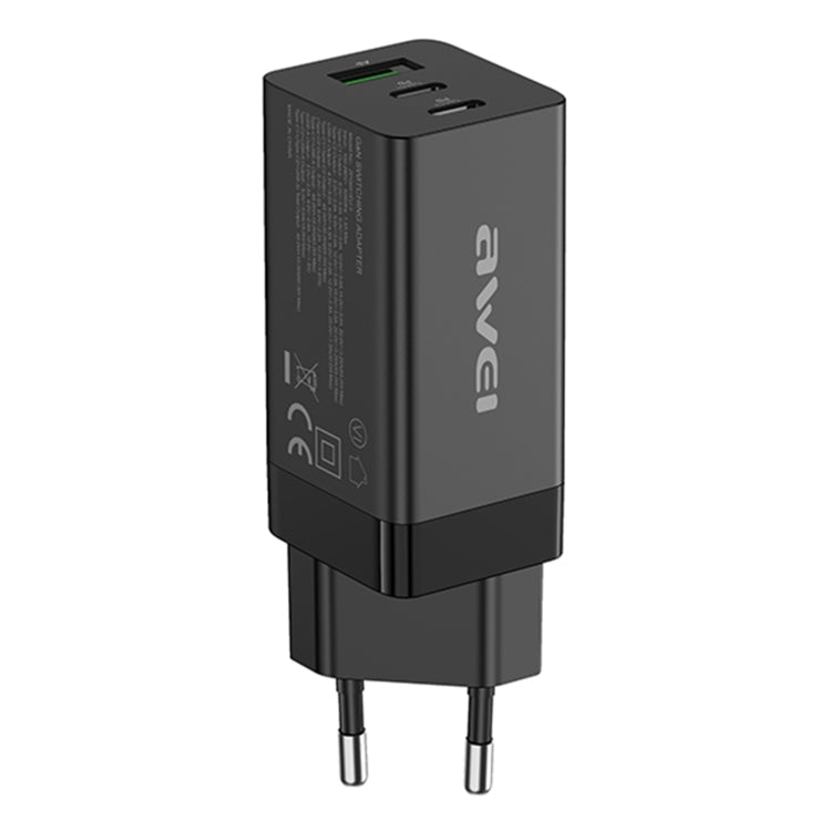 awei PD9 65W GaN快速充電旅行充電器，歐規插頭