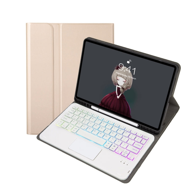 A07B-AS 羊皮筆槽觸控板藍牙鍵盤皮革平板保護套，適用於 iPad 9.7 2018&2017 / Pro 9.7 / Air 2，適用於 iPad 10.2 2021&2020&2019/Air 2019/Pro 10.5，適用於 iPad Air 11 2025 / 2024 / Air 2022&2020 / Pro 11 2021&2020&2018
