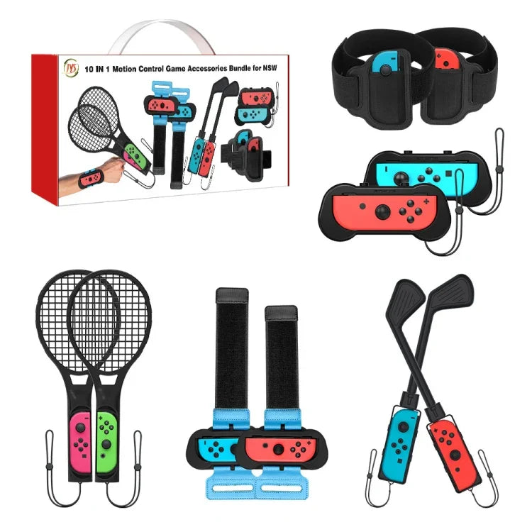 JYS JYS-NS215 任天堂 Switch 10 合 1 體感運動配件組，JYS 10 合 1