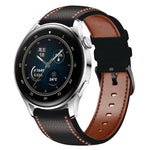 Tricolor Stitching Genuine Leather Watch Band, For Huawei Watch GT 3