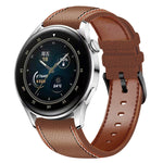 Tricolor Stitching Genuine Leather Watch Band, For Huawei Watch GT 3