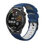 梯形三排孔矽膠錶帶，適用於 Samsung Galaxy Watch 4／Watch4 Classic，Samsung Galaxy Watch 42mm，Samsung Galaxy Watch 46mm，Samsung Galaxy Watch Active