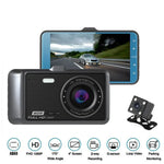 Anytek A60 車用 4 吋 IPS 螢幕高清 1080P 170 度廣角雙鏡頭 ADAS 行車記錄器，A60