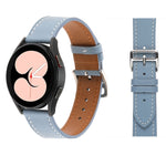 素色織紋皮革錶帶，適用於 Samsung Galaxy Watch4 40mm / 44mm