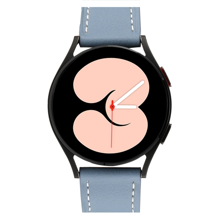 素色織紋皮革錶帶，適用於 Samsung Galaxy Watch4 40mm / 44mm