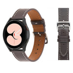 素色織紋皮革錶帶，適用於 Samsung Galaxy Watch4 40mm / 44mm
