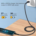 5A 美容紋身 USB 充電線，線長：1米，USB-C / Type-C，Micro USB，8 Pin