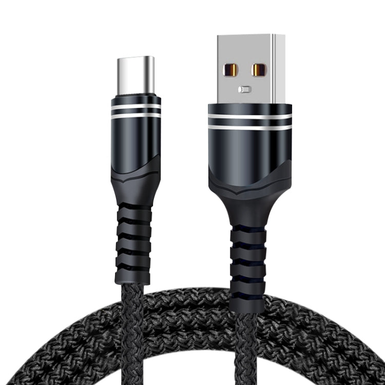 6A 編織風格 USB 充電線，線長：1米，USB-C / Type-C，Micro USB，8 Pin