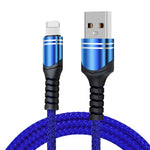 6A 編織風格 USB 充電線，線長：1米，USB-C / Type-C，Micro USB，8 Pin
