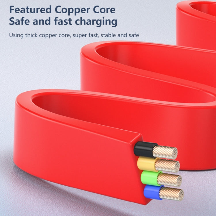 三合一 USB 轉 8Pin + Micro USB + USB-C / Type-C 伸縮充電線附手機支架