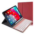 RK11A 背光 TPU 多色光藍牙鍵盤橫翻皮革保護套，適用於 iPad Pro 11 2020 / 2018，帶支架和筆槽