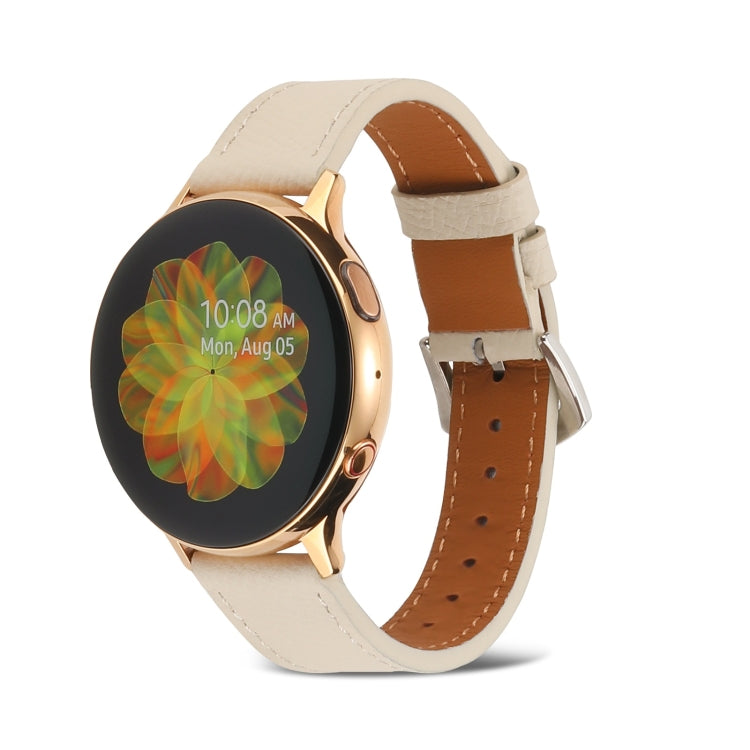 真皮錶帶，適用於Samsung Galaxy Watch4 20mm