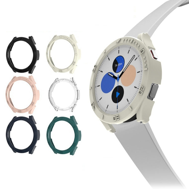 PC 框半包錶殼帶刻度，適用於 Samsung Galaxy Watch4 40mm，適用於 Samsung Galaxy Watch4 44mm