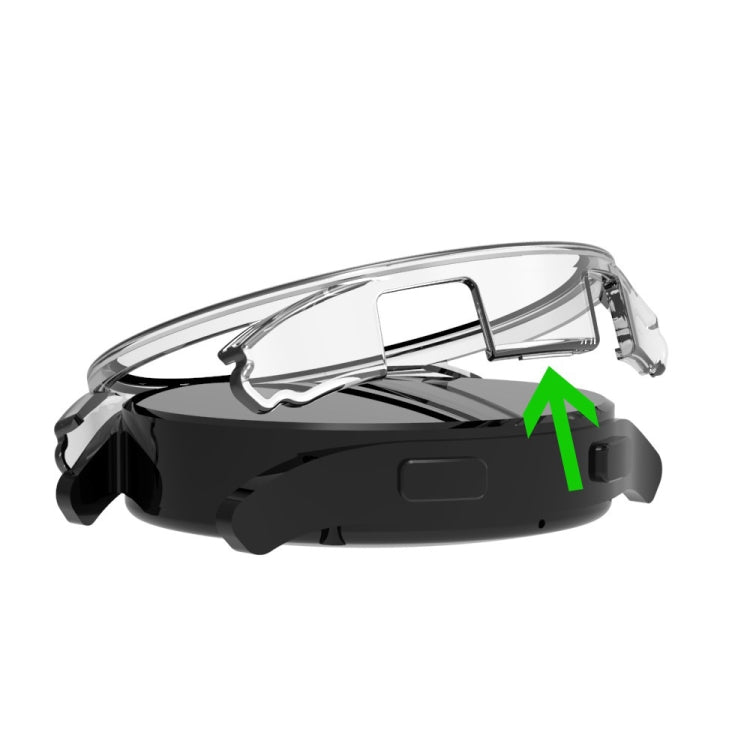 PC 框半包錶殼帶刻度，適用於 Samsung Galaxy Watch4 40mm，適用於 Samsung Galaxy Watch4 44mm