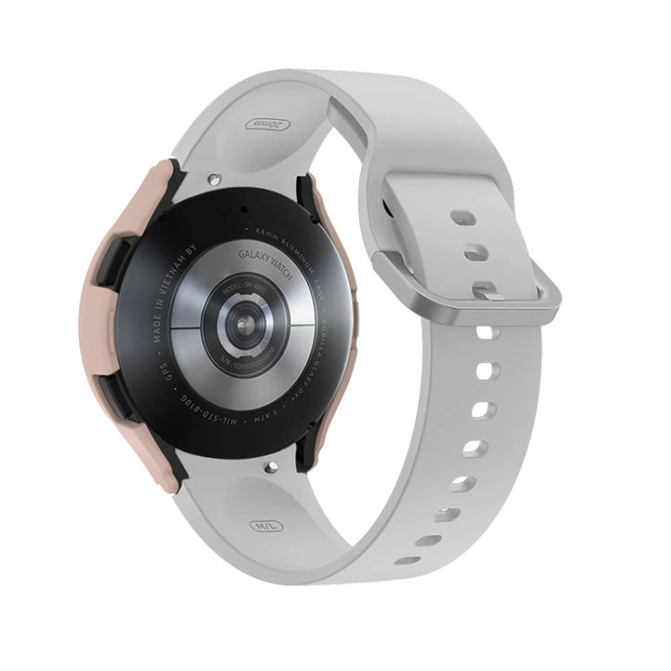 PC 框半包錶殼帶刻度，適用於 Samsung Galaxy Watch4 40mm，適用於 Samsung Galaxy Watch4 44mm