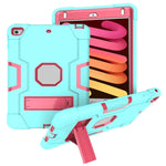 Silicone + PC Protective Case with Stand, For iPad 4 / 3 / 2, For iPad mini 3/2/1