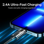 JOYROOM S-UL012A12 USB-A 轉 8 Pin 2.4A 同步數據線，1.2m USB-A 轉 8 Pin