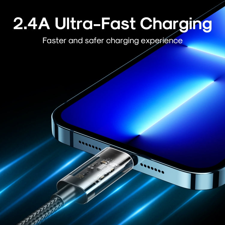 JOYROOM S-UL012A12 USB-A 轉 8 Pin 2.4A 同步數據線，1.2m USB-A 轉 8 Pin