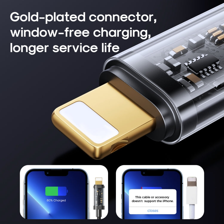 JOYROOM S-UL012A12 USB-A 轉 8 Pin 2.4A 同步數據線，1.2m USB-A 轉 8 Pin
