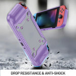 Switch OLED 專用遊戲手柄 TPU+PC 保護殼