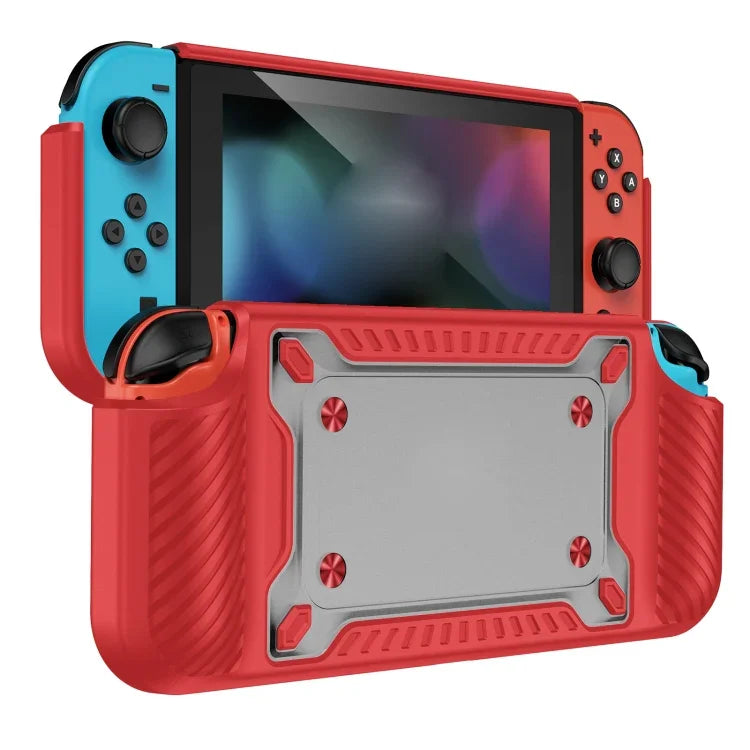 Switch OLED 專用遊戲手柄 TPU+PC 保護殼